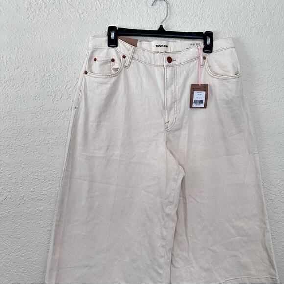 NWT Boden High Rise Culotte Jean Cream 31 x 28 - Picture 3 of 8